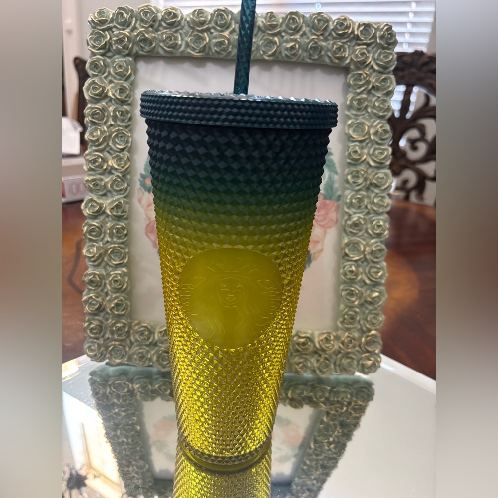 Starbucks Yellow Textured Tumbler